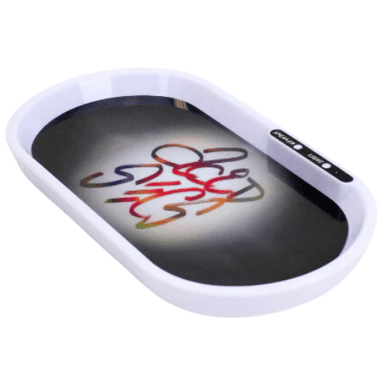 White Bluetooth LED Rolling Tray
